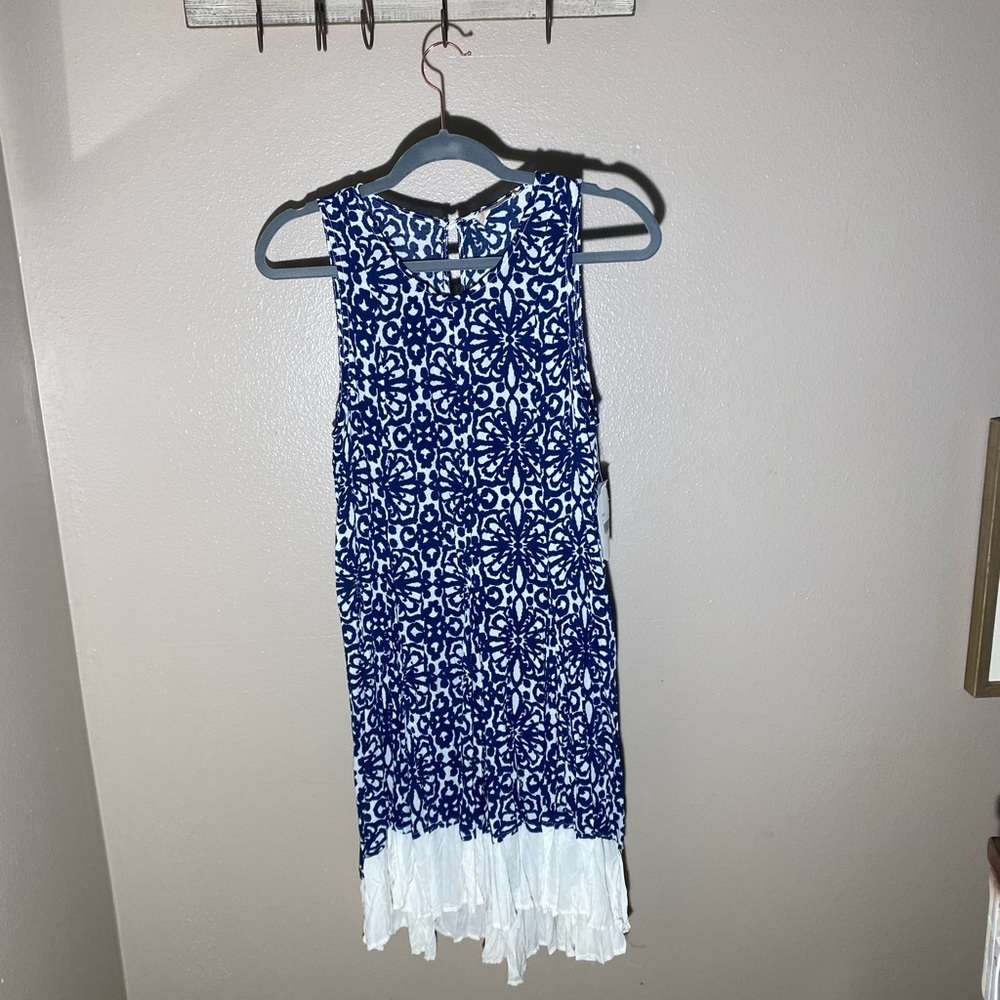 Altar’d State Navy and White Dress